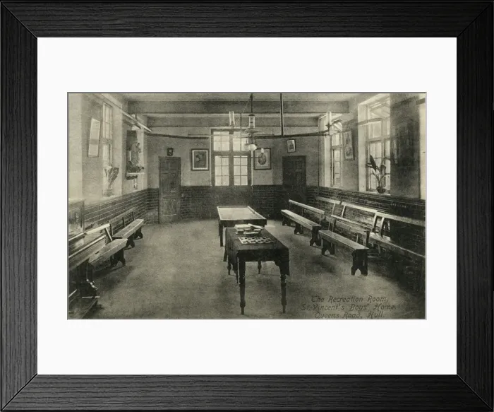 Framed Print : St Vincents Boys Home, Hull - Recreation Room Framed Print : St Vincents Boys Home, Hull - Recreation Room