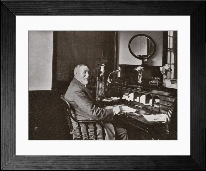 Framed Print : James Fegan and cat Framed Print : James Fegan and cat