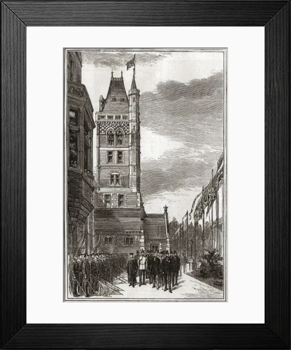 Framed Print : Liverpool Seamens Orphanage Opening Royal Procession Framed Print : Liverpool Seamens Orphanage Opening Royal Procession