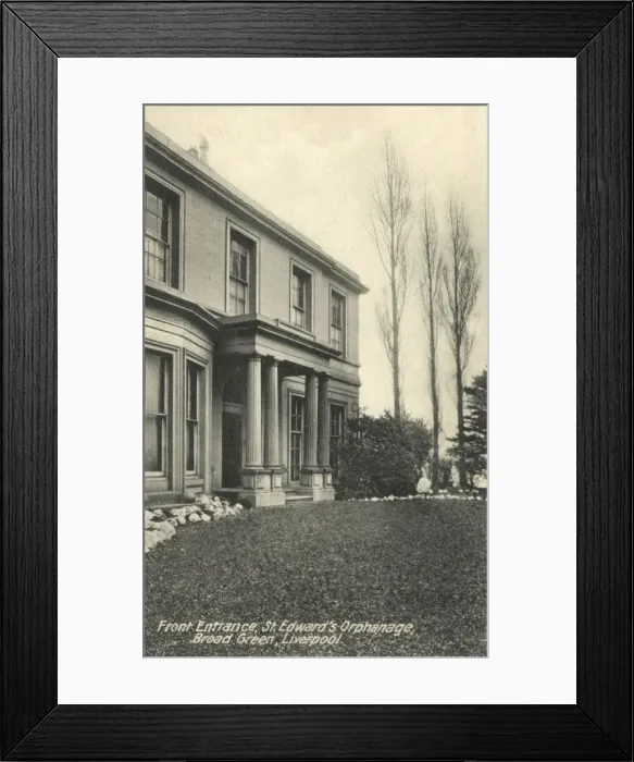 Framed Print : St Edwards Orphanage, Liverpool - Entrance Framed Print : St Edwards Orphanage, Liverpool - Entrance