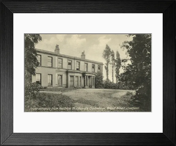 Framed Print : St Edwards Orphanage, Liverpool - Entrance Framed Print : St Edwards Orphanage, Liverpool - Entrance