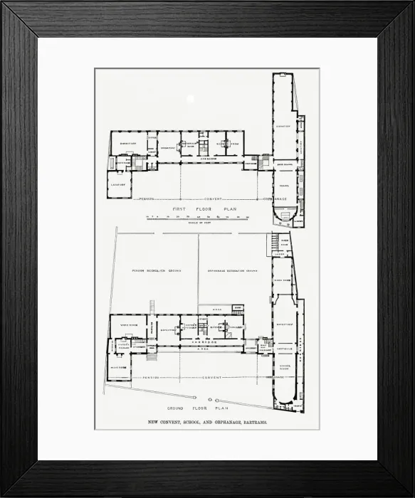 Framed Print : Convent, School and Orphanage at Bartrams, Hampstead, London