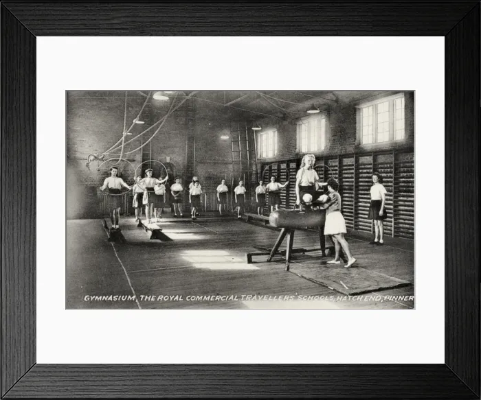 Framed Print : Commercial Travellers Schools, Pinner - Gymnastics Framed Print : Commercial Travellers Schools, Pinner - Gymnastics