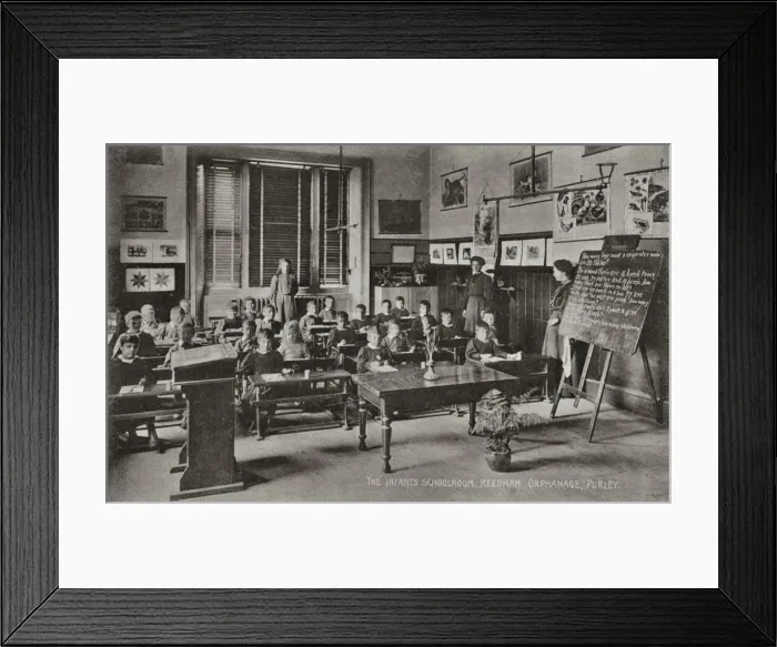 Framed Print : The Reedham Orphanage, Purley, Surrey - Classroom Framed Print : The Reedham Orphanage, Purley, Surrey - Classroom