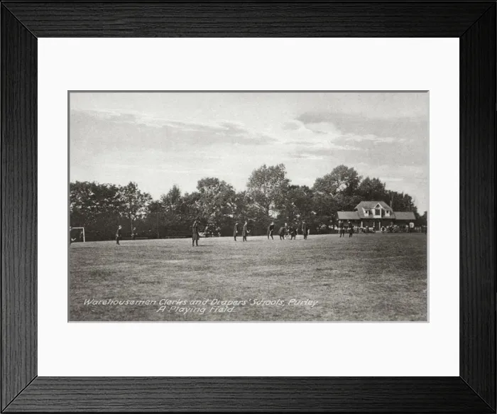 Framed Print : Warehousemen, Clerks and Drapers Schools, Purley Playing Fi