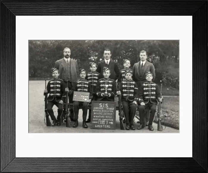 Framed Print : Shustoke Industrial School Rifle Team Framed Print : Shustoke Industrial School Rifle Team