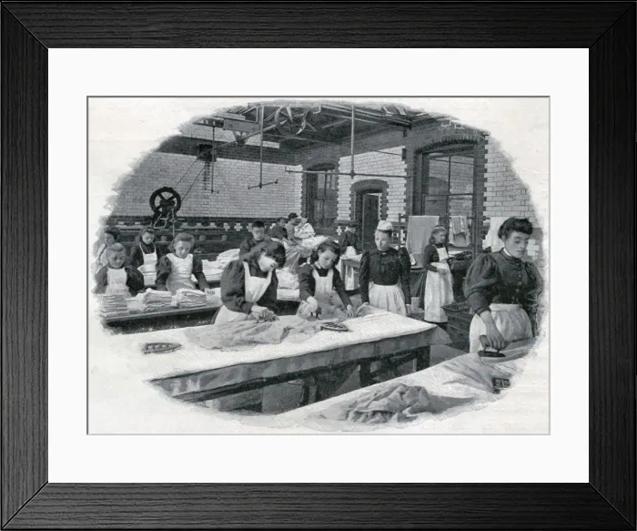 Framed Print : Spurgeons Orphanage, Stockwell - Laundry Framed Print : Spurgeons Orphanage, Stockwell - Laundry