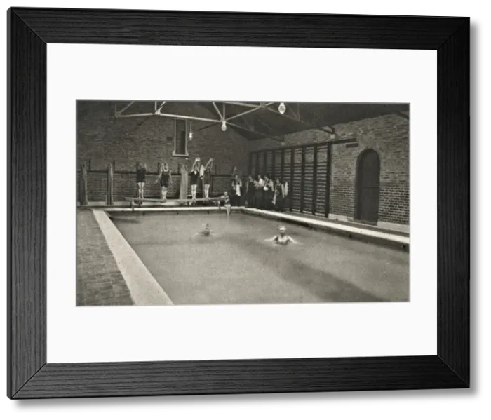 Framed Print : London Orphan Asylum, Watford - Girls in Swimming Pool Framed Print : London Orphan Asylum, Watford - Girls in Swimming Pool