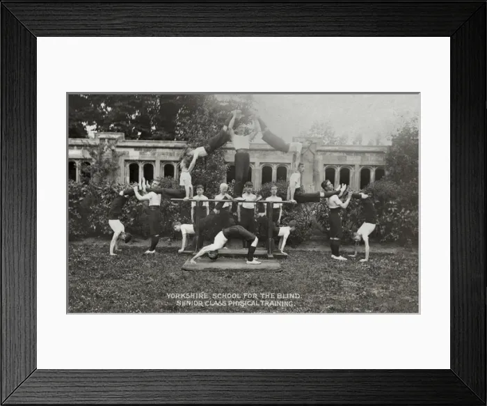 Framed Print : Yorkshire School for the Blind, York - Gymnastics Framed Print : Yorkshire School for the Blind, York - Gymnastics