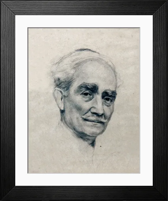 Framed Print : Fortunino Matania - self-portrait Framed Print : Fortunino Matania - self-portrait