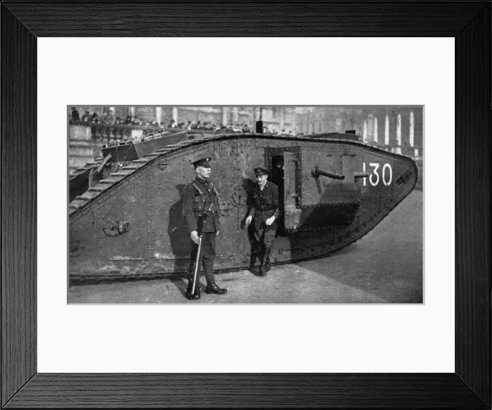 Framed Print : The Tank Bank - Trafalgar Square War Bond Shop, WWI Framed Print : The Tank Bank - Trafalgar Square War Bond Shop, WWI
