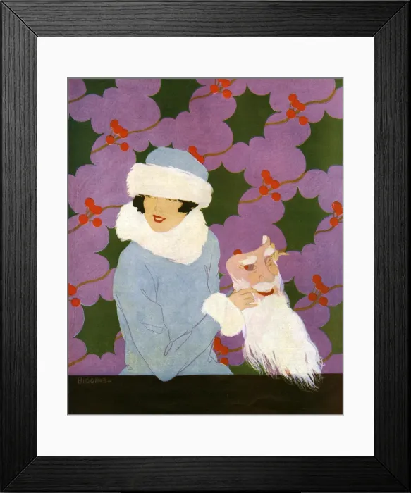 Framed Print : The Christmas Mask by Reginald Higgins Framed Print : The Christmas Mask by Reginald Higgins