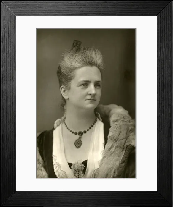 Framed Print : Mary Davies - Welsh singer (mezzo-soprano)