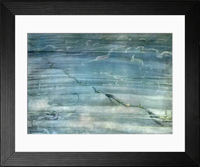 Framed Print : Illustration, A Song of the English, Deep Sea Cables Framed Print : Illustration, A Song of the English, Deep Sea Cables