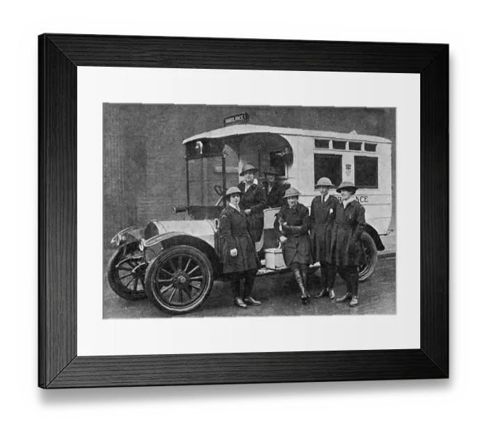 Framed Print : LCC Ambulance Girls, WWI Framed Print : LCC Ambulance Girls, WWI