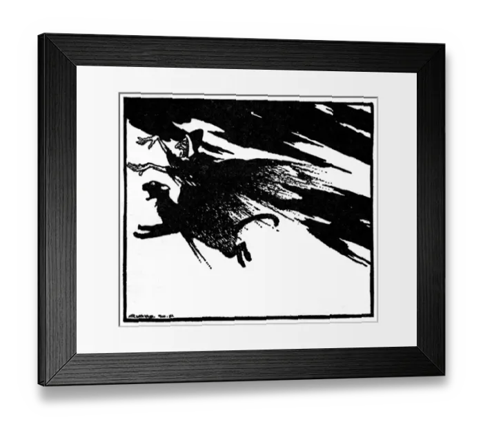 Framed Print : Illustration, The Blue Light Framed Print : Illustration, The Blue Light