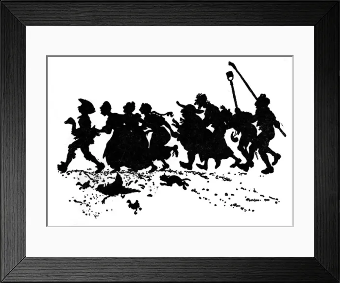 Framed Print : Illustration, The Golden Goose Framed Print : Illustration, The Golden Goose