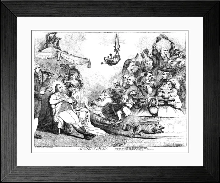 Framed Print : Cartoon, Ancient Music Framed Print : Cartoon, Ancient Music