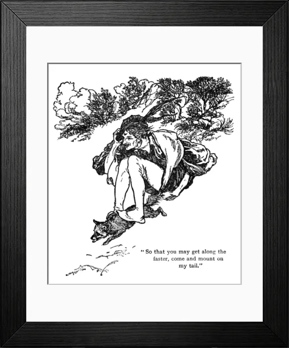Framed Print : Illustration, The Golden Bird Framed Print : Illustration, The Golden Bird