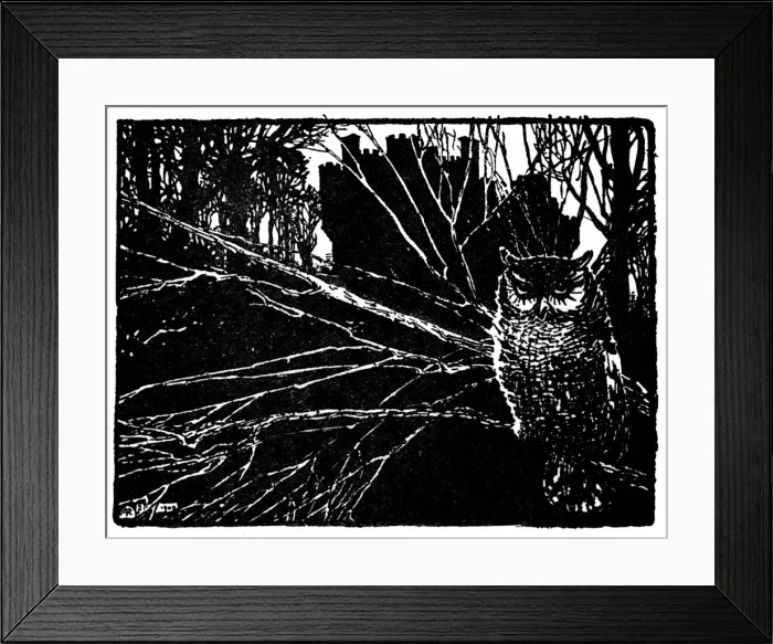 Framed Print : Illustration, Jorinda and Joringel Framed Print : Illustration, Jorinda and Joringel