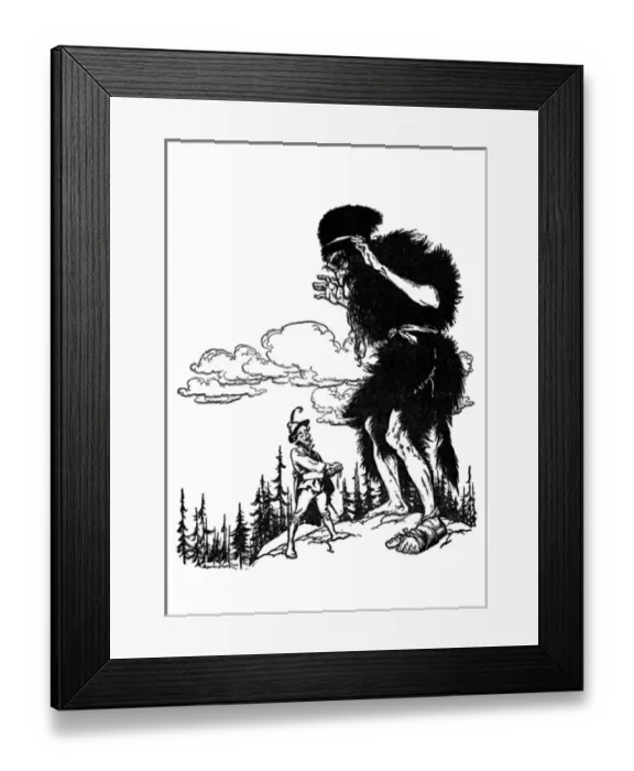 Framed Print : Illustration, The Valiant Tailor Framed Print : Illustration, The Valiant Tailor