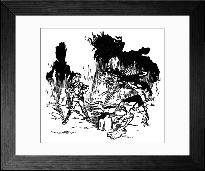 Framed Print : Illustration, The Youth who could not Shiver or Shake Framed Print : Illustration, The Youth who could not Shiver or Shake