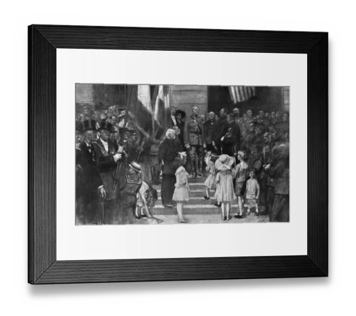 Framed Print : General Pershing in Paris 1918 Framed Print : General Pershing in Paris 1918