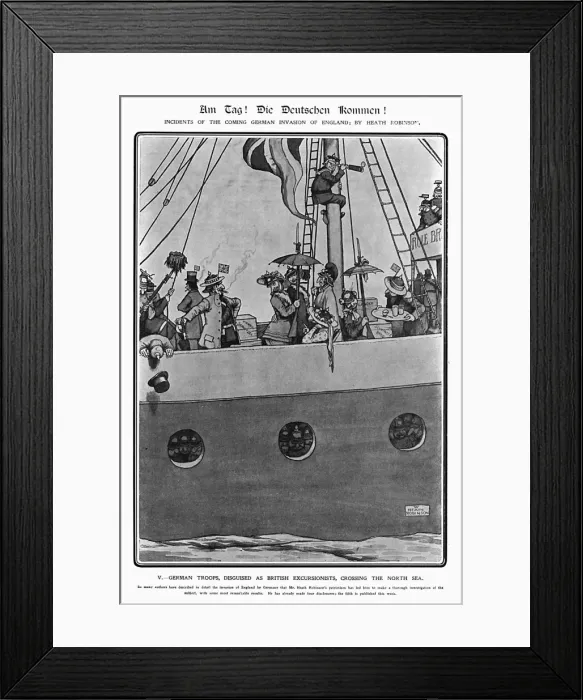 Framed Print : Am Tag, Heath Robinson Framed Print : Am Tag, Heath Robinson