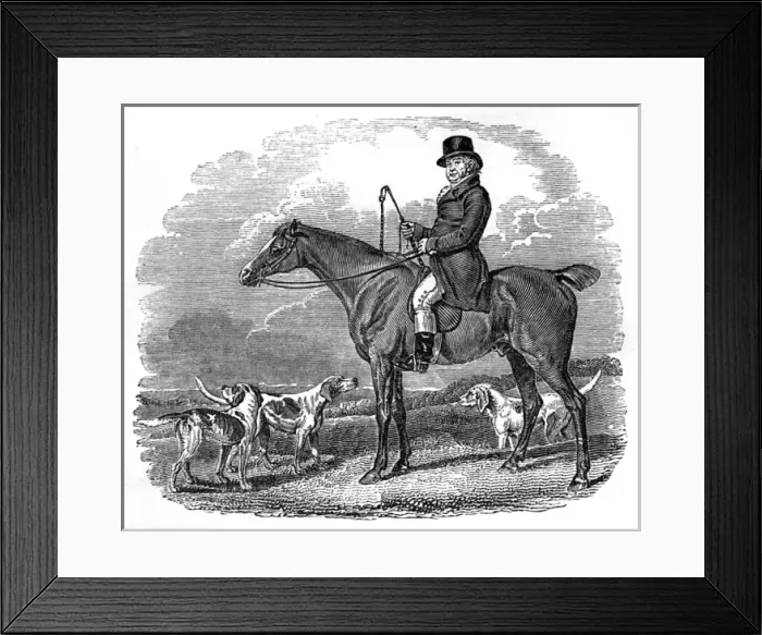 Framed Print : Illustration, The Evergreen Sportsman of Woodford Wells Framed Print : Illustration, The Evergreen Sportsman of Woodford Wells