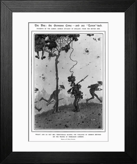 Framed Print : The Day, Heath Robinson Framed Print : The Day, Heath Robinson
