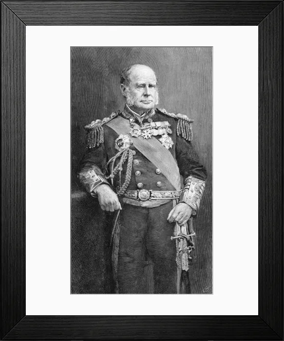 Framed Print : Sir Henry Keppel - British naval commander Framed Print : Sir Henry Keppel - British naval commander