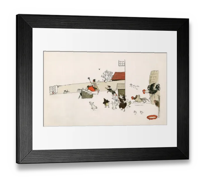 Framed Print : Cock-a-doodle-doo, My dame has lost her shoe Framed Print : Cock-a-doodle-doo, My dame has lost her shoe
