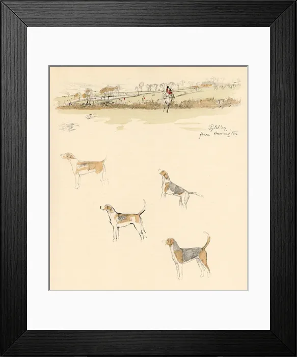 Framed Print : Pytchley Hunt from Harrington, Northamptonshire Framed Print : Pytchley Hunt from Harrington, Northamptonshire