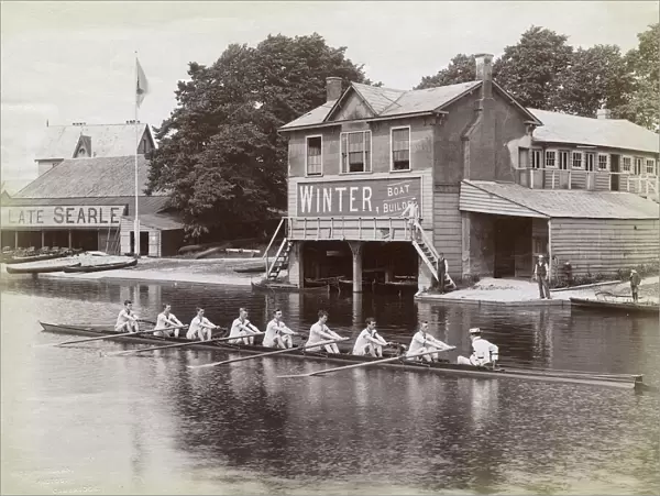Queens College Cambridge rowing team