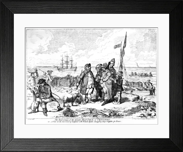 Framed Print : Cartoon, The... High Price of Provisions Framed Print : Cartoon, The... High Price of Provisions
