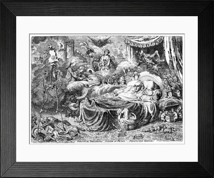 Framed Print : Cartoon, Political Dreamings Framed Print : Cartoon, Political Dreamings