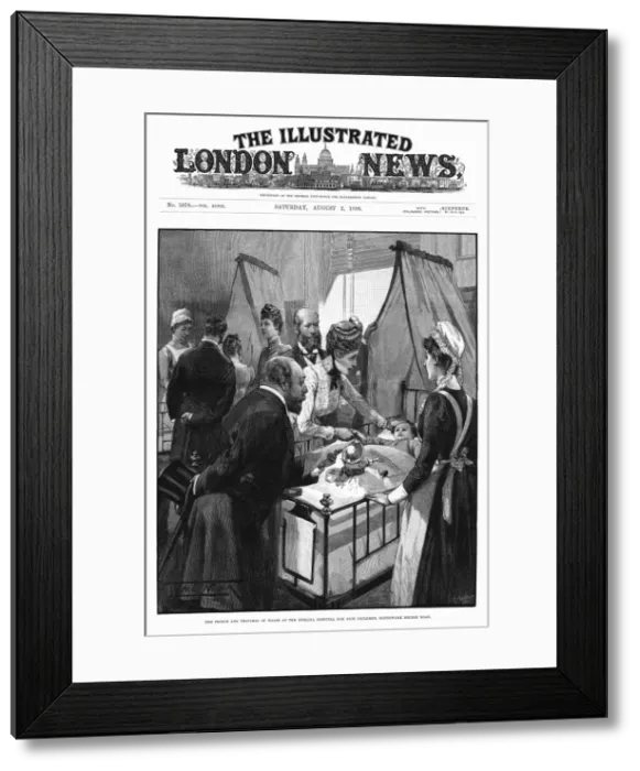 Framed Print : The Prince and Princess of Wales at the Evelina hospital Framed Print : The Prince and Princess of Wales at the Evelina hospital