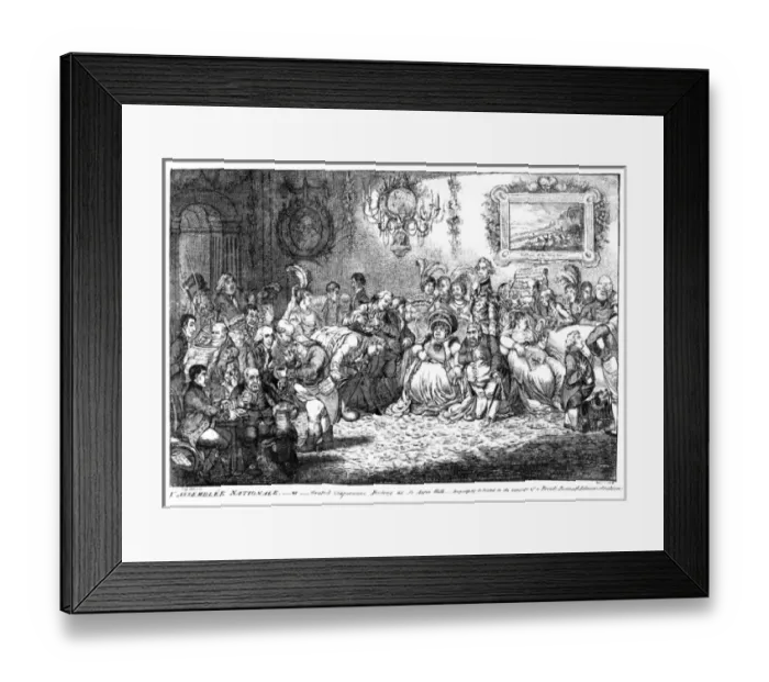 Framed Print : Cartoon, L Assemblee Nationale Framed Print : Cartoon, L Assemblee Nationale