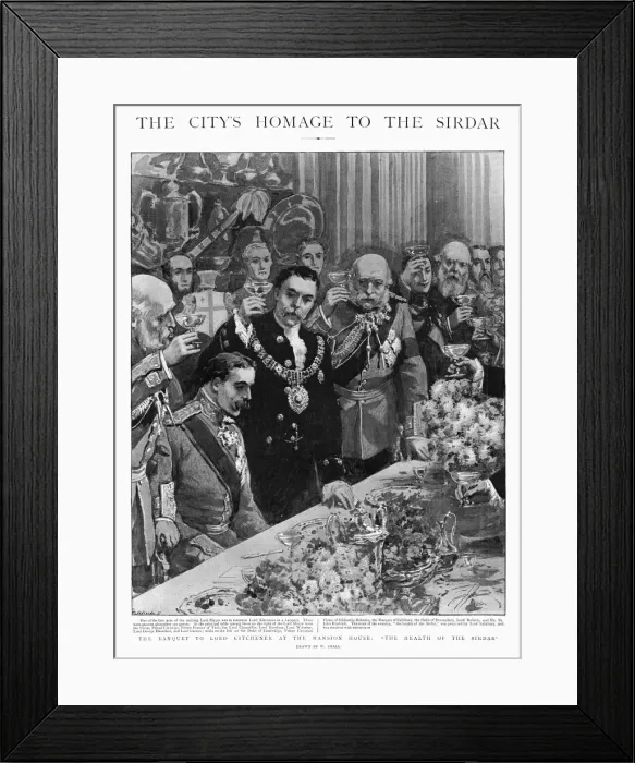 Framed Print : The Citys Homage to the Sirdar Framed Print : The Citys Homage to the Sirdar