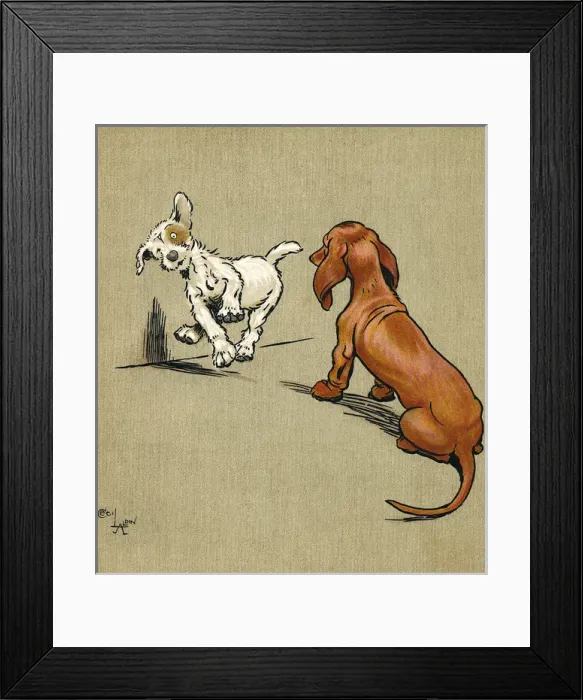Framed Print : Illustration, Merry and Bright, by Cecil Aldin Framed Print : Illustration, Merry and Bright, by Cecil Aldin