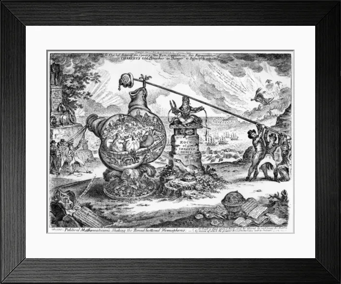 Framed Print : Cartoon, Political Mathematicians Framed Print : Cartoon, Political Mathematicians