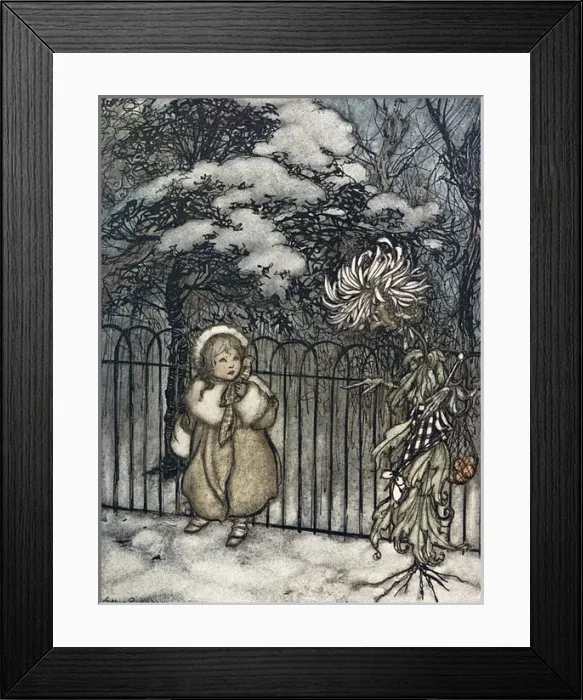 Framed Print : Illustration, Peter Pan in Kensington Gardens Framed Print : Illustration, Peter Pan in Kensington Gardens