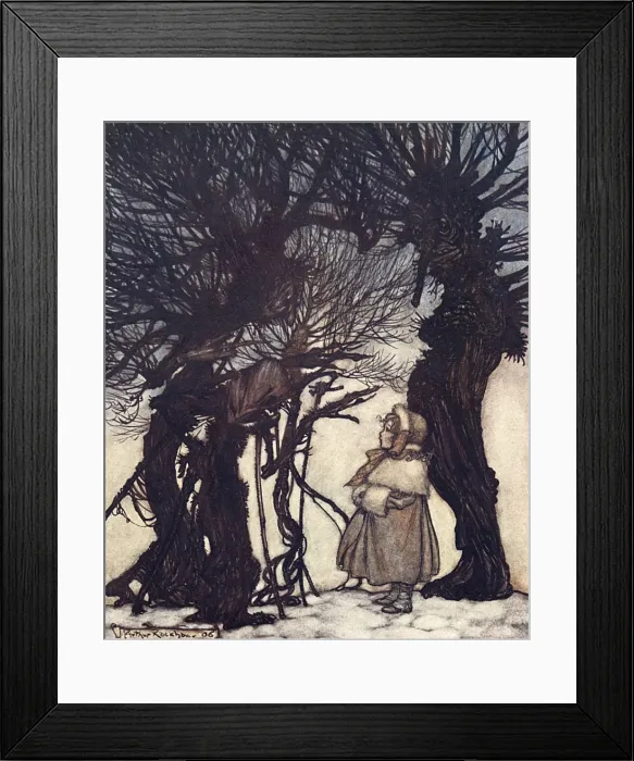 Framed Print : Illustration, Peter Pan in Kensington Gardens Framed Print : Illustration, Peter Pan in Kensington Gardens
