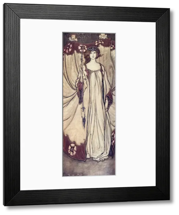Framed Print : Illustration, Peter Pan in Kensington Gardens Framed Print : Illustration, Peter Pan in Kensington Gardens