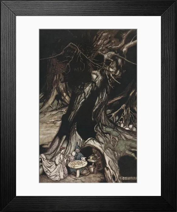 Framed Print : Illustration, Peter Pan in Kensington Gardens Framed Print : Illustration, Peter Pan in Kensington Gardens