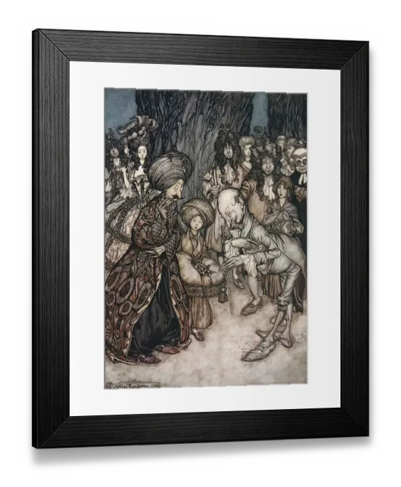 Framed Print : Illustration, Peter Pan in Kensington Gardens Framed Print : Illustration, Peter Pan in Kensington Gardens