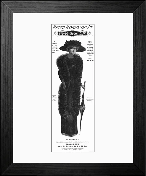 Framed Print : Death of King Edward VII - mourning dress Framed Print : Death of King Edward VII - mourning dress