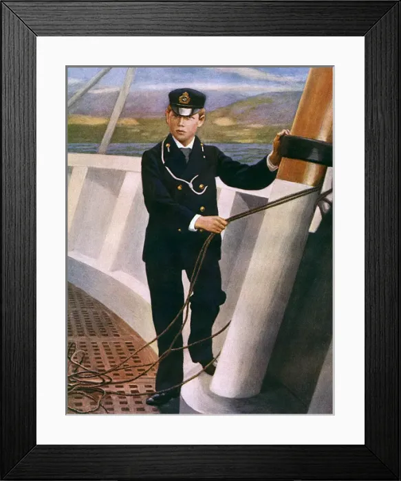 Framed Print : Prince George as a midshipman Framed Print : Prince George as a midshipman
