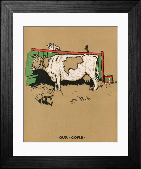 Framed Print : Illustration, Cecil Aldins Painting Books, Our Animals Framed Print : Illustration, Cecil Aldins Painting Books, Our Animals