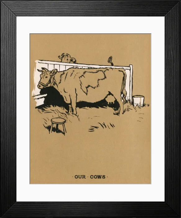 Framed Print : Illustration, Cecil Aldins Painting Books, Our Animals Framed Print : Illustration, Cecil Aldins Painting Books, Our Animals